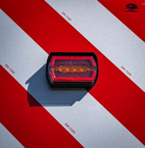 LED lights set 12/24 V with oversize marker boards, Superseal socket and plug