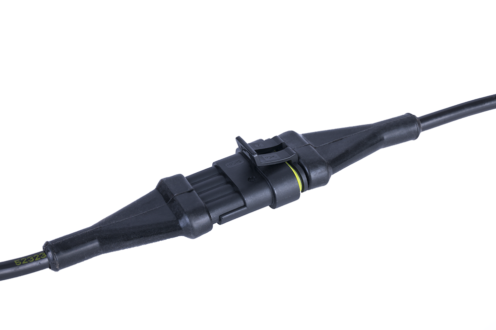 LED lights set 12/24 V with oversize marker boards, Superseal socket and plug