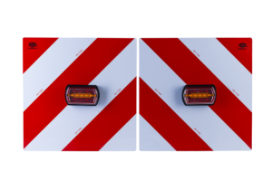 LED lights set 12/24 V with oversize marker boards, Superseal socket and plug