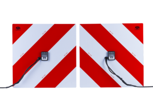 LED lights set 12/24 V with oversize marker boards, Superseal socket and plug