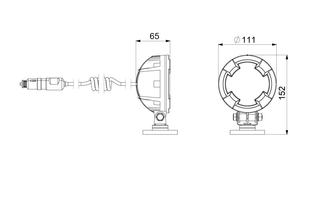 Work light LRD 3184 HORPOL